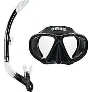 Набор маски и трубки Arena PREMIUM SNORKELING SET JR черный Дет OSFM купить