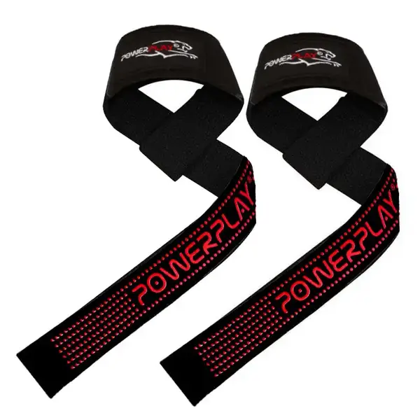 Лямки для тяги PowerPlay 7064 Чорно-Червоні купити недорого в Україні, фото 3