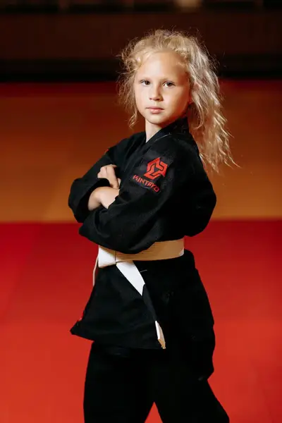 Кімоно для джиу - джитсу чорне, TM "Kintayo", 140 зріст, щільність 350 гр/м.кв. купити недорого в Україні, фото 8