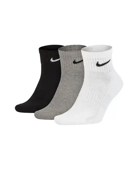 Носки Nike U NK EVERYDAY CUSH ANKLE 3PR черный, белый, серый Уни 34-38 купить
