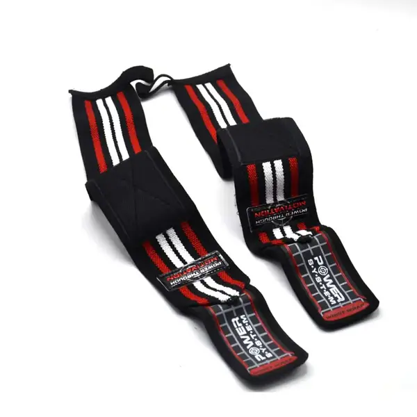 Бинти для зап'ясть (кистьові бинти) Power System PS-3500 Wrist Wraps Red/Black (пара) купити недорого в Україні, фото 2
