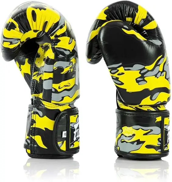 Перчатки боксерские Fairtex BGV-ONE X STBG (натуральная кожа) 12 унций (бинты в комплекте) купить недорого в Украине, фото 4