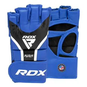Рукавиці для ММА RDX AURA PLUS T-17 Blue/Black M купити