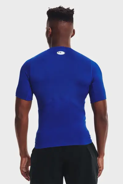 Футболка компресійна UA HG Armour Comp SS синій Чол SM купити недорого в Україні, фото 5