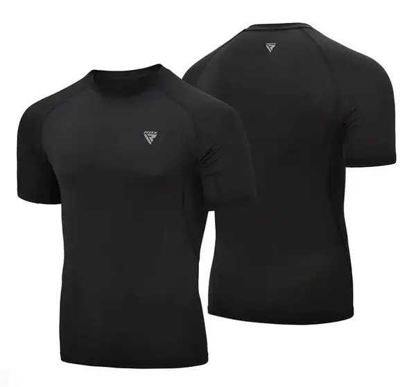 Рашгард із коротким рукавом RDX T15 Black L купити недорого в Україні, фото 3