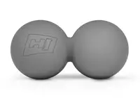 Силиконовый массажный двойной мяч 63 мм Hop-Sport HS-S063DMB серый купить