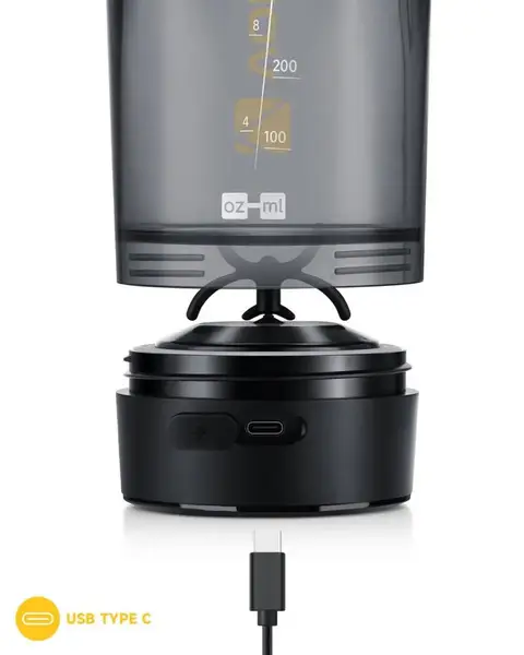 Шейкер спортивний електричний VOLTRX Gallium 700 мл. Tritan Yellow купити недорого в Україні, фото 7