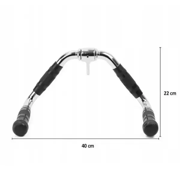 Ручка для тяги York Fitness многофункциональная с резиновыми рукоятками, хром. купить недорого в Украине, фото 12