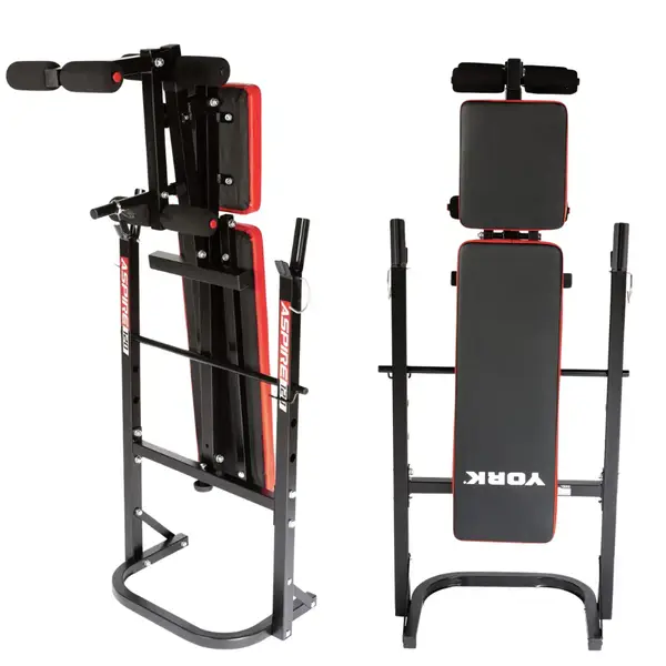 Скамейка тренировочная York Fitness ASPIRE 120 складная со стойкой под штангу. купить недорого в Украине, фото 6