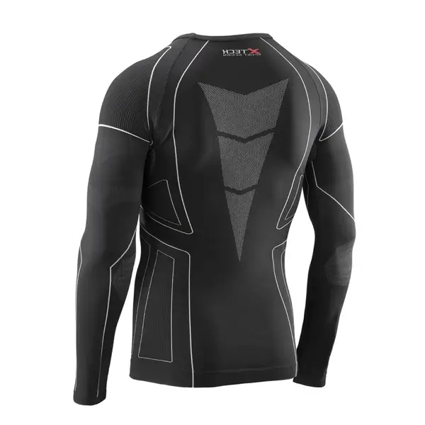 Термокофта (лонгслив) X TECH Maglia Race 3 Munica Lunga giroc Nero L/XL Черная купить недорого в Украине, фото 6