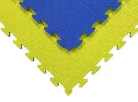 Татамі мат EVA 26 мм 1х1м (жовто-сині) купити