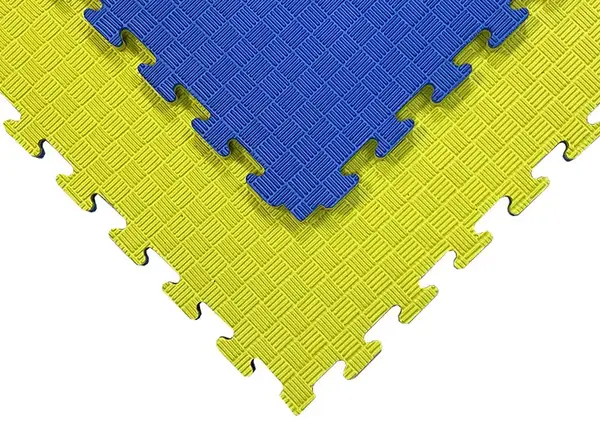 Татамі мат EVA 26 мм 1х1м (жовто-сині) купити