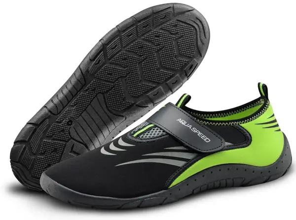Аквашузи Aqua Speed AQUA SHOE MODEL 27A 7598 чорний, сірий, флуоресцентний жовтий Уні 38 купити