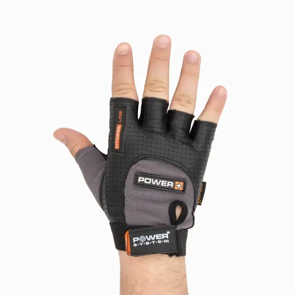 Перчатки для фитнеса Power System PS-2500 Power Plus Black/Grey XS купить недорого в Украине, фото 3