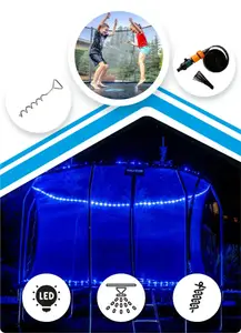 Батут THUNDER INSIDE ELITE с внутренней сеткой 8 футов 244 см черный купить