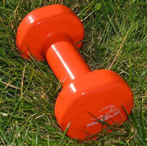 Гантель виниловый PowerPlay 1 кг. PP_4103 Оранжевая (1шт.) купить недорого в Украине, фото 10
