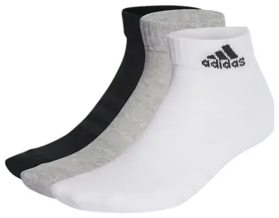 Носки Adidas C SPW ANK 3P белый, черный, серый Уни M (40-42) купить