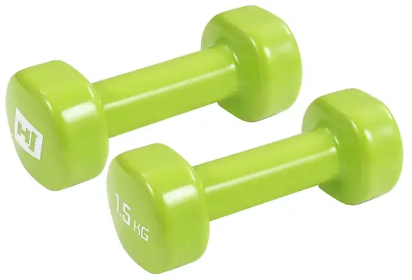 Набір круглих вінілових гантелі Hop-Sport HS-V015DC 2х1,5 кг купити недорого в Україні, фото 3
