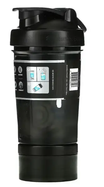 Шейкер спортивный BlenderBottle ProStak 22oz/650ml с 2-мя контейнерами Black купить недорого в Украине, фото 4