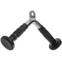 Ручка для тяги York Fitness V-подібна на трицепс з гумовими рукоятками, хром Ручка для тяги York Fitness V-подібна на трицепс з гумовими рукоятками, хром купити