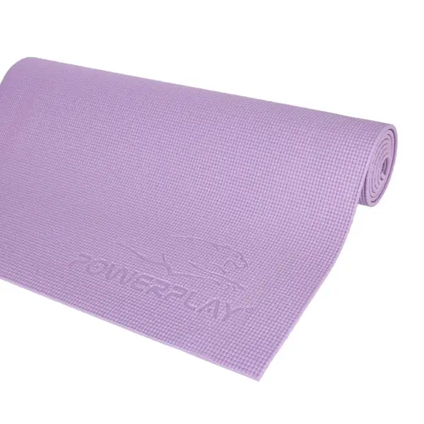 Килимок для йоги та фітнесу PowerPlay 4010 PVC Yoga Mat Лавандовий (173x61x0.6) купити недорого в Україні, фото 4