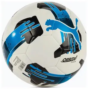 Мяч футбольный Puma Orbita 5 FUSION белый, черный, синий | Размер 4 купить