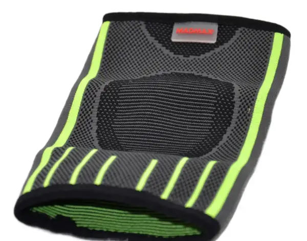 Компресійний налокітник MadMax MFA-283 3D Compressive elbow support Dark grey/Neon green (1шт.) M купити недорого в Україні, фото 8