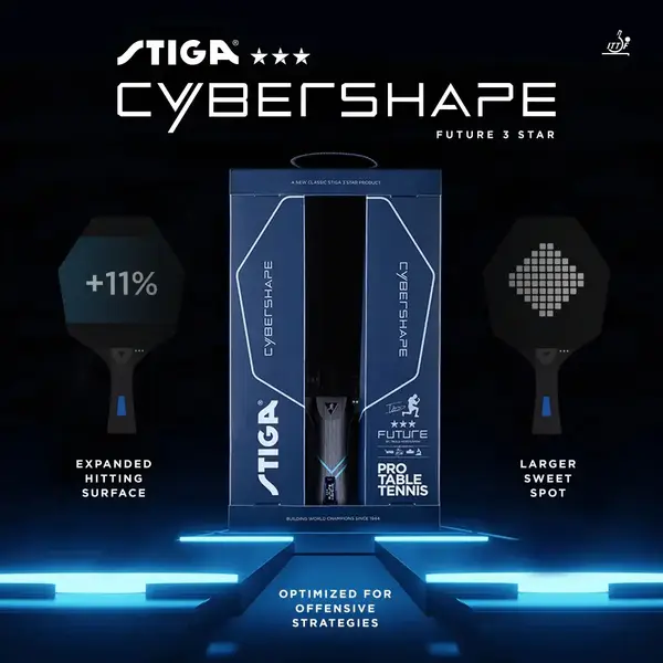 Ракетка для настільного тенісу Stiga Cybershape Future 3 Star FL (1213-0304-35) купити недорого в Україні, фото 3