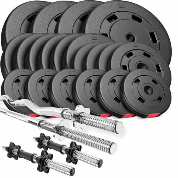 Набор Hop-Sport Premium 105 кг со штангами и гантелями. купить