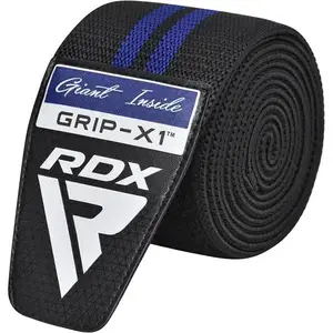 Бинти на коліна RDX GYM KNEE WRAP R11 BLACK/BLUE купити