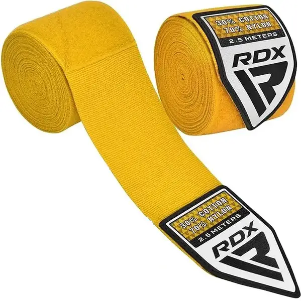 Бинты для бокса RDX Hand Wraps Yellow (2.5м.) купить