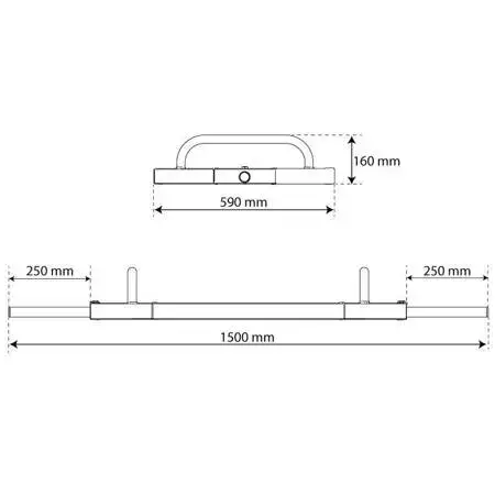 Гриф гексагонічний 150 см K-SPORT купити недорого в Україні, фото 6