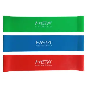 Набор резинок для фитнеса Meta Elastic bands Set of 3 pcs зеленый, синий, красный Уни 60х5 см купить