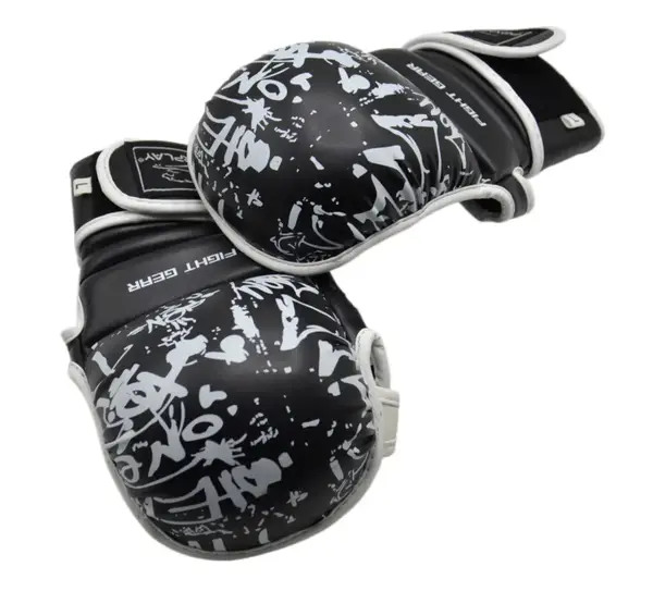 Перчатки для единоборств PowerPlay 3092 Черные-Белые XS купить недорого в Украине, фото 8