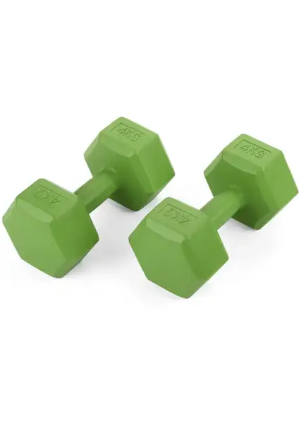 Набор гантели композитных Gymtek 2х4 кг зеленый купить