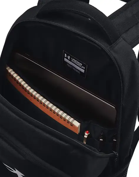 Рюкзак UA Hustle 6.0 Backpack 29L Чорний/Білий 51х32х17 см купити недорого в Україні, фото 4