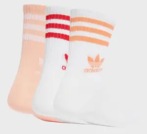 Носки Adidas CREW SOCK 3STR белый, розовый, красный Жен S (37-39) купить