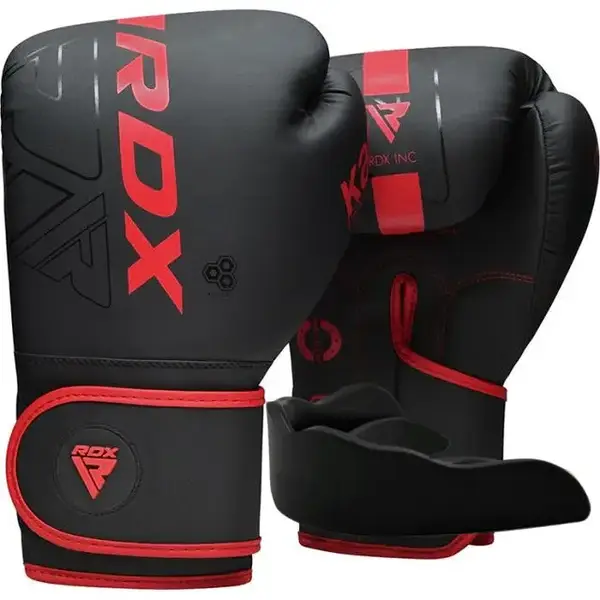 Боксерські рукавиці RDX F6 MATTE RED-6OZ (капа в комплекті) купити