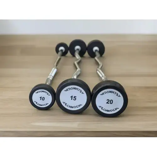 Штанга вигнута цілісна 10 кг Technogym TGW-10kg купити недорого в Україні, фото 2
