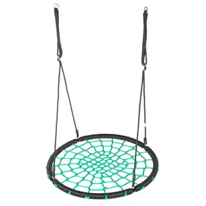 Садова гойдалка - гніздо Outtec XXL зелено-чорна купити