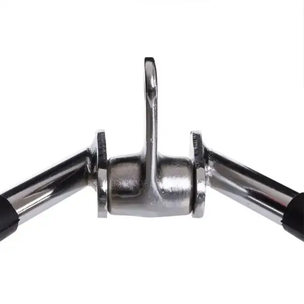 Ручка для верхней тяги York Fitness V-образная на трицепс с вращающимся подвесом и резиновыми рукоятками, хром. купить недорого в Украине, фото 7