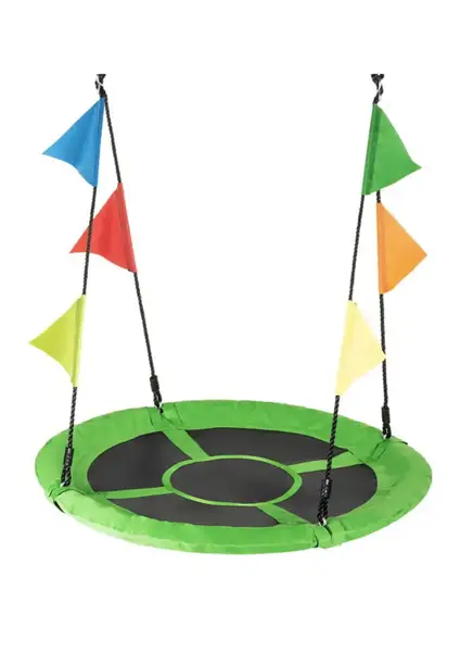 Садова гойдалка - гніздо Outtec XXL з прапорцями зелений купити недорого в Україні, фото 2