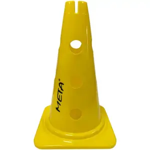 Конус для жердин та кілець Meta Training Cone with Holes & Slit жовтий Уні 38 см купити