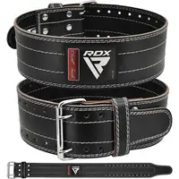 Пояс для тяжелой атлетики RDX Leather Black/White L купить