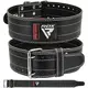 Пояс для тяжелой атлетики RDX Leather Black/White L купить недорого в Украине, фото 1299