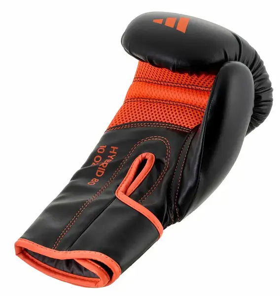 Боксерские перчатки Adidas "Hybrid 80" черный/красный | 12 унций | ADIH80 купить недорого в Украине, фото 8