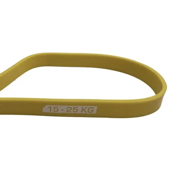 Резинка для фитнеса York 15-25кг – 2080x22x4,5 мм, желтый купить недорого в Украине, фото 5
