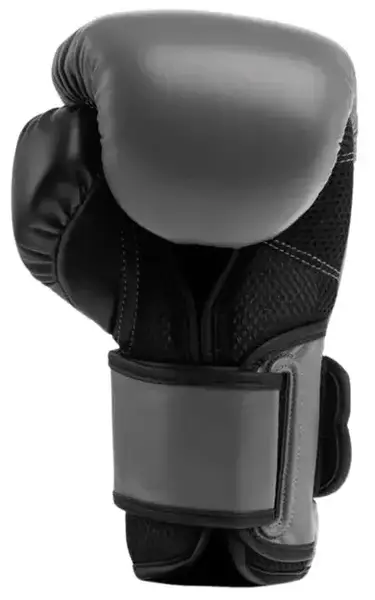 Боксерські рукавиці Everlast POWERLOCK 2R TRAINING GLOVE сірий, чорний Уні 14 унцій купити недорого в Україні, фото 3