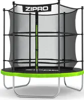 Батут Zipro Jump Pro с внутренней сеткой 6 футов 183 см черно-зеленый купить