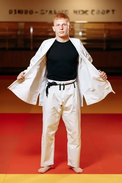 Кімоно для джиу - джитсу біле, TM "Kintayo", 160 зріст, щільність 450 гр/м.кв. купити недорого в Україні, фото 4